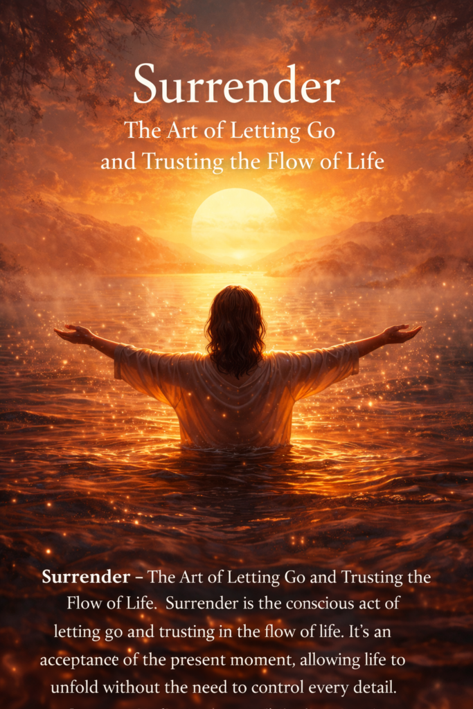 Surrender, The Art of Letting go, Flow of Life